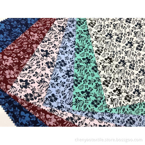 Summer Design T/C Stretch Printed Fabric